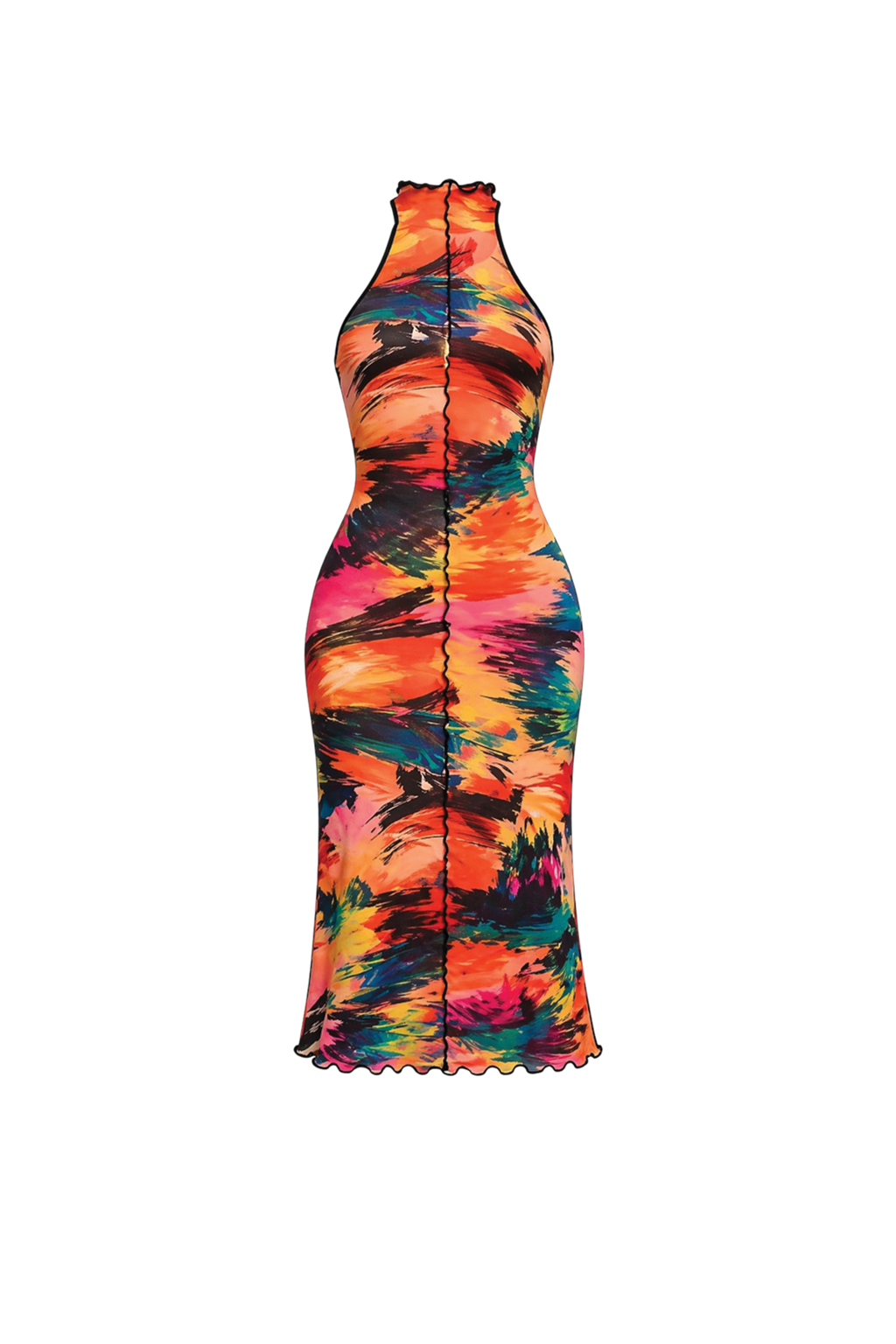 The Marjorie Dress in Tropic Guava