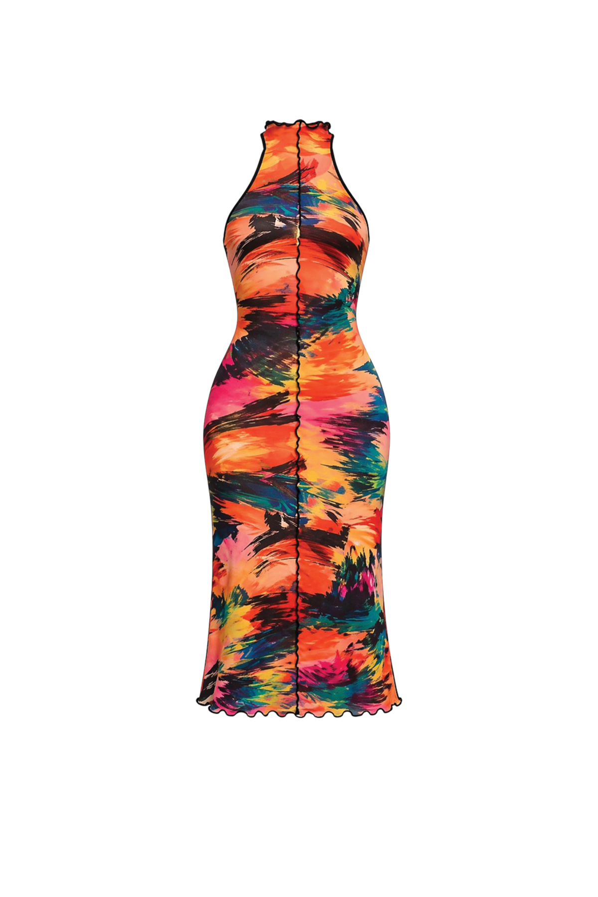 The Marjorie Dress in Tropic Guava