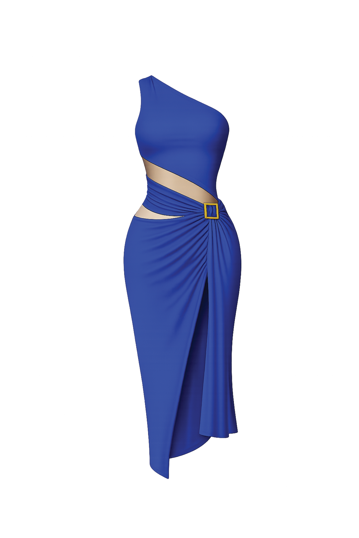Sarita Wrap Dress in Deep Sapphire