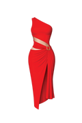Sarita Wrap Dress in Sensual Scarlet