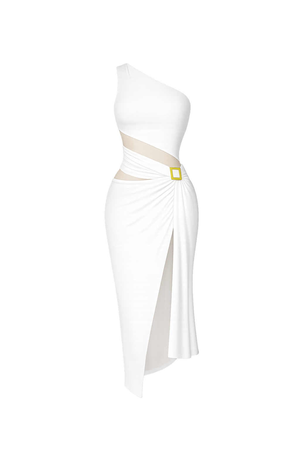 Sarita Wrap Dress in Crushed Coconut
